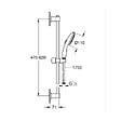 GROHE - Vitalio Start 110 Set de douche avec barre + Douchette 3 jets, chrome (G26032001) - vignette