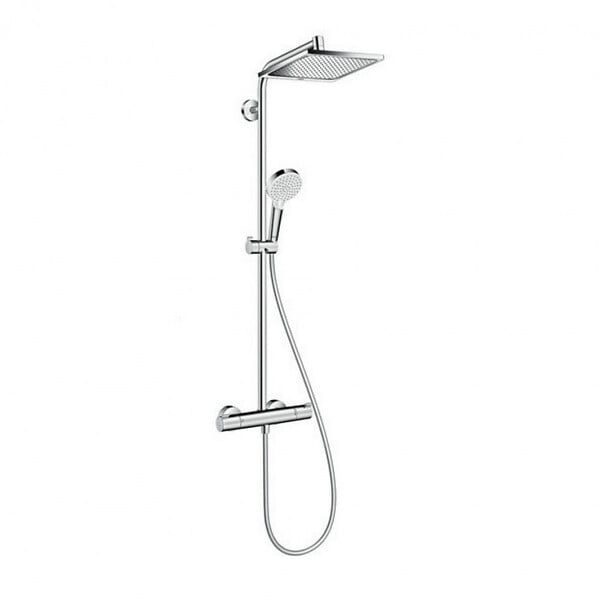 HANSGROHE - Hansgrohe Crometta E 240 1 jet EcoSmart Colonne de douche Showerpipe - large