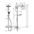 HANSGROHE - Hansgrohe Crometta E 240 1 jet EcoSmart Colonne de douche Showerpipe - vignette