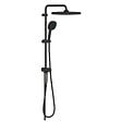 GROHE - Vitalio Comfort 250 Colonne de douche avec inverseur manuel + Douche de tête 2 jets + Douchette 2 jets, noir mat (G266982431) - vignette