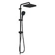 GROHE - Vitalio Comfort 250 Colonne de douche avec inverseur manuel + Douche de tête 2 jets + Douchette 2 jets, noir mat (G266982431) - vignette