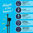 GROHE - Vitalio Start 110 Set de douche avec barre + Douchette 2 jets, noir mat (279482431) - vignette
