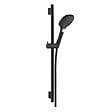 HANSGROHE - Hansgrohe Unica Set barre de douche S Puro 65 cm avec flexible + Douchette à main 3 jets Raindance 120 Select E , noir mat (28632670-SET) - vignette