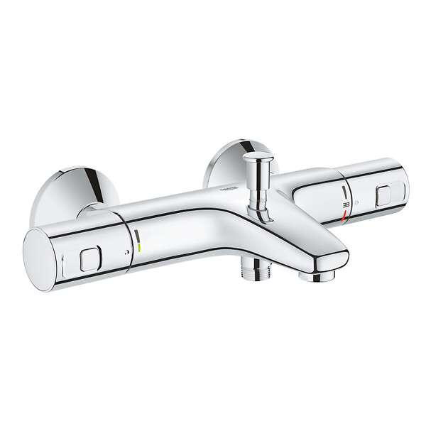 GROHE - Grohe Tempesta 100 ensemble de douche complet 3 jets + mitigeur thermostatique bain/douche 1/2", chrome (34598000-28789002) - large