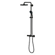 GROHE - Grohe Vitalio Start System 250 colonne de douche thermostatique + douche de tête + douchette 2 jets, noir mat (G266782431) - vignette