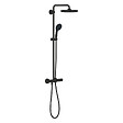 GROHE - Grohe Vitalio Start System 250 colonne de douche thermostatique + douche de tête + douchette 2 jets, noir mat (G266782431) - vignette