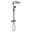 GROHE - Grohe Vitalio Comfort 250 colonne de douche thermostatique + douche de tête + douchette 2 jets, noir mat (G266972431) - vignette