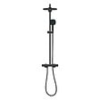 GROHE - Grohe Vitalio Comfort 250 colonne de douche thermostatique + douche de tête + douchette 2 jets, noir mat (G266972431) - vignette