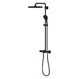 GROHE - Grohe Vitalio Comfort 250 colonne de douche thermostatique + douche de tête + douchette 2 jets, noir mat (G266972431) - vignette