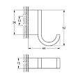 GROHE - Grohe Sélection Lot de 2 patères murales fixations invisibles, chrome (41039000-Duo) - vignette