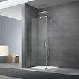 SWISS AQUA TECHNOLOGIES - Crochet suspendu en acier inoxydable pour écran de douche SAT Walk-In, pose facile sans perçage, inox (SATWIHACEK) - vignette
