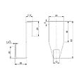 SWISS AQUA TECHNOLOGIES - Crochet suspendu en acier inoxydable pour écran de douche SAT Walk-In, pose facile sans perçage, inox (SATWIHACEK) - vignette