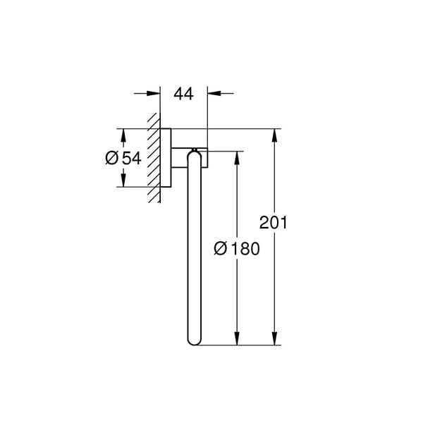 GROHE - Anneau porte-serviette GROHE Quickfix - Start Accessories - large
