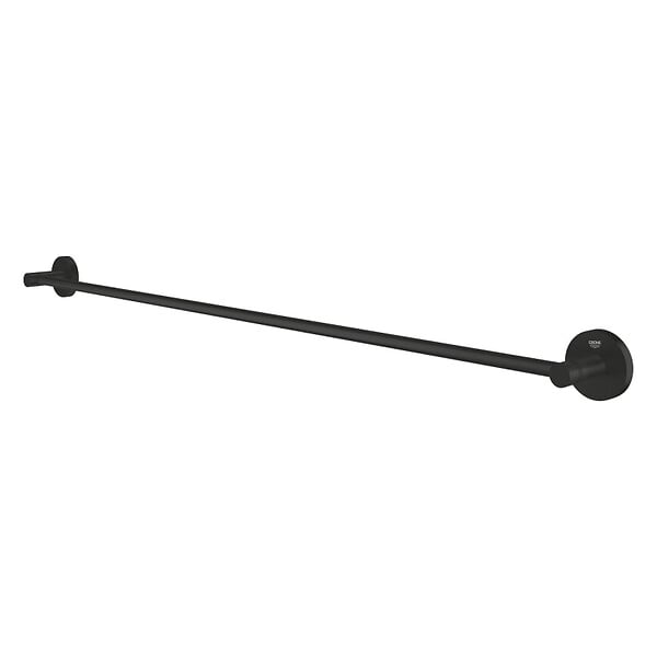 GROHE - Start barre porte-serviettes en métal 85,4 cm avec fixations cachées, noir mat (G411872430) - large