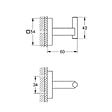 GROHE - Start Cube patère murale, noir mat (G409612430) - vignette