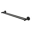 GROHE - Start double barre porte serviettes en métal 65,4 cm et fixations cachées, noir mat (412032430) - vignette