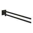 GROHE - Start Cube double porte-serviettes 43,8 cm, noir mat (G409762430) - vignette