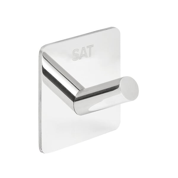 SWISS AQUA TECHNOLOGIES - Patère murale adhésive en acier inoxydable, chrome brillant (HACEKNALEP1H) - large