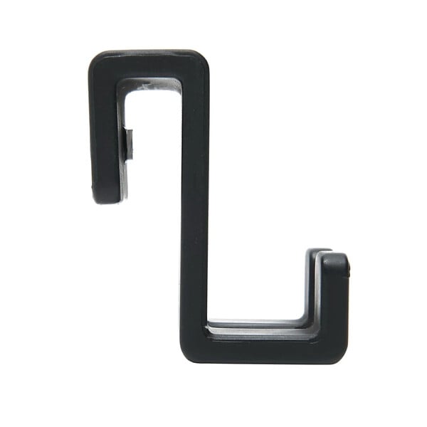 SWISS AQUA TECHNOLOGIES - Double crochet suspendu en acrylique pour écran de douche SAT Walk-In, noir mat (SATWIHACEKPLASTC) - large