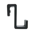 SWISS AQUA TECHNOLOGIES - Double crochet suspendu en acrylique pour écran de douche SAT Walk-In, noir mat (SATWIHACEKPLASTC) - vignette