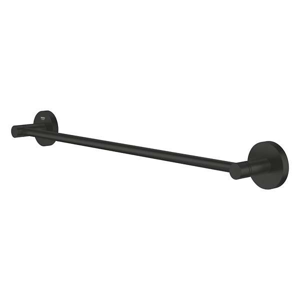 GROHE - Start barre porte-serviettes en métal et fixations cachées, noir mat (G411972430) - large