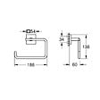 GROHE - Start Cube anneau porte-serviettes, chrome (G40975000) - vignette
