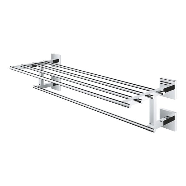 GROHE - Start Cube rack porte-serviettes en métal 60 cm avec fixations cachées, chrome (G41099000) - large