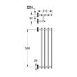 GROHE - Start Cube rack porte-serviettes en métal 60 cm avec fixations cachées, chrome (G41099000) - vignette