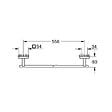 GROHE - Start Cube barre porte-serviettes 60 cm, chrome (G41089000) - vignette