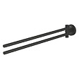 GROHE - Start double porte-serviettes en métal avec fixations cachées, noir mat (G411832430) - vignette