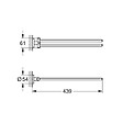 GROHE - Start double porte-serviettes en métal avec fixations cachées, noir mat (G411832430) - vignette