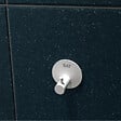 SWISS AQUA TECHNOLOGIES - Patère murale adhésive en acier inoxydable, blanc mat (HACEKNALEP1KB) - vignette