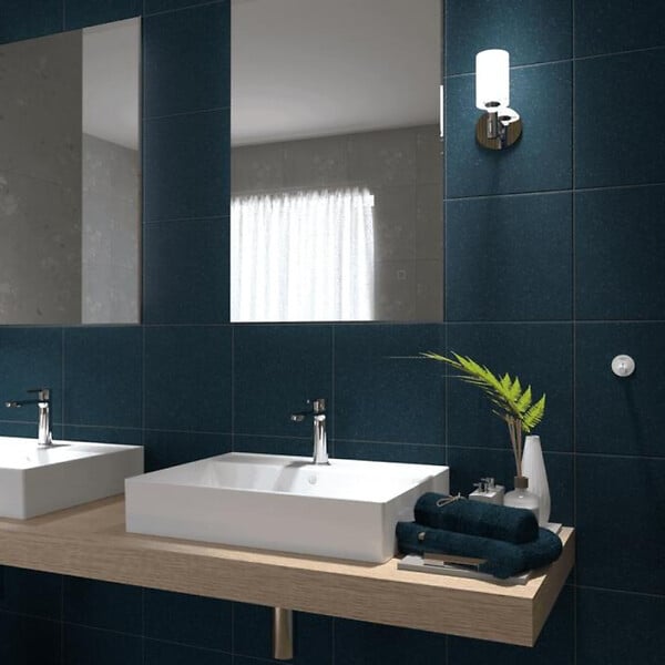 SWISS AQUA TECHNOLOGIES - Patère murale adhésive en acier inoxydable, blanc mat (HACEKNALEP1KB) - large