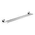 GROHE - Grohe Start Cube double barre porte-serviettes en métal 65,4 cm avec fixations cachées, chrome (G41104000) - vignette