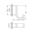 GROHE - Grohe Selection patère murale, cool sunrise (G41039GL0) - vignette