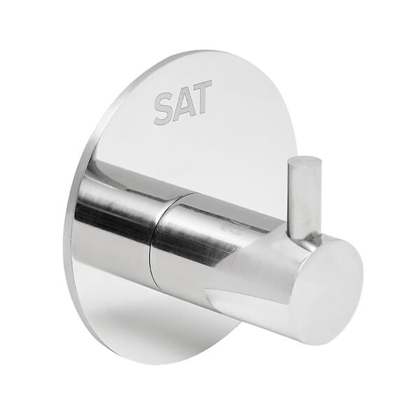SWISS AQUA TECHNOLOGIES - Patère murale adhésive en acier inoxydable, chrome brillant (HACEKNALEP1K) - large