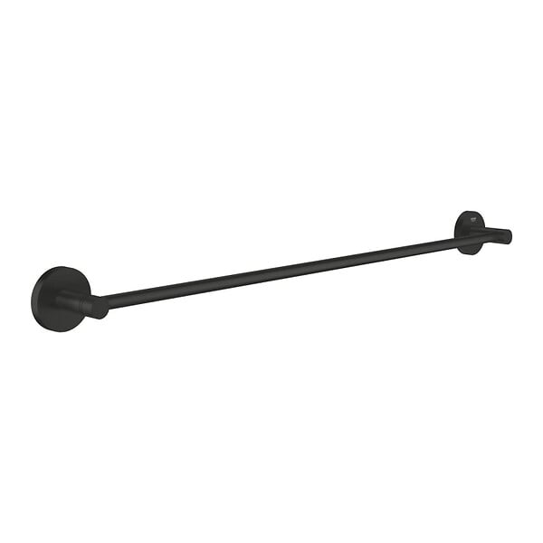 GROHE - Start barre porte-serviettes en métal 65,4 cm avec fixations cachées, noir mat (G411782430) - large