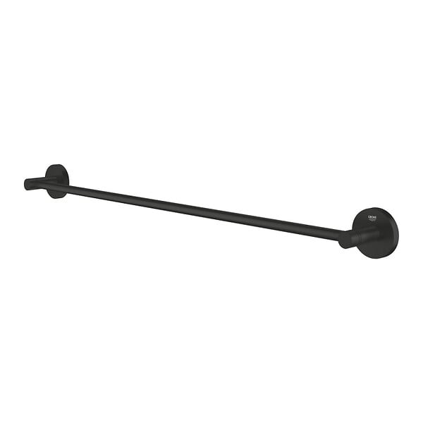 GROHE - Start barre porte-serviettes en métal 65,4 cm avec fixations cachées, noir mat (G411782430) - large