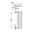 GROHE - Start Cube rack porte-serviettes en métal 60 cm avec fixations cachées, noir mat (G410992430) - vignette