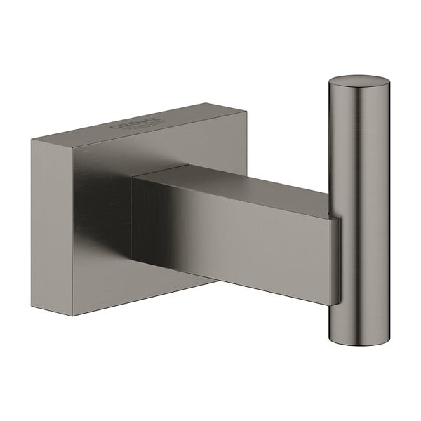GROHE - Grohe Essentials Cube patère murale, hard graphite brossé (G40511AL1) - large