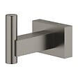 GROHE - Grohe Essentials Cube patère murale, hard graphite brossé (G40511AL1) - vignette