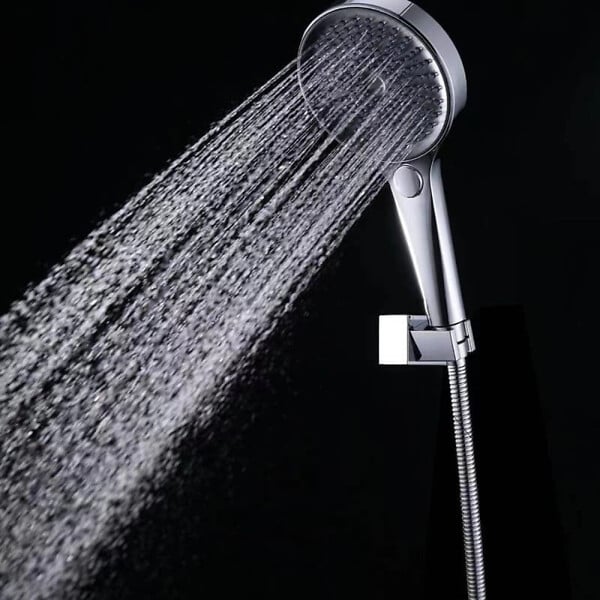 SWISS AQUA TECHNOLOGIES - Douchette à main 3 jets,  diamètre 12,5 cm, noir/chrome (SATBSRS81) - large