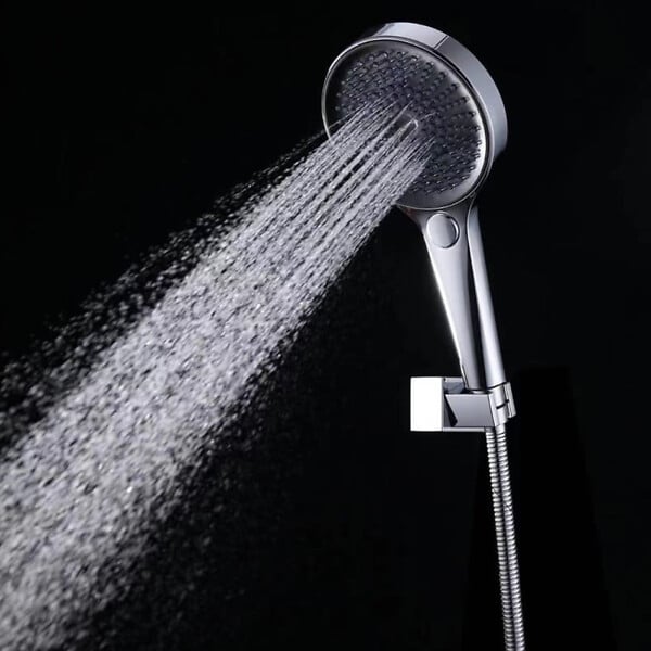 SWISS AQUA TECHNOLOGIES - Douchette à main 3 jets,  diamètre 12,5 cm, noir/chrome (SATBSRS81) - large