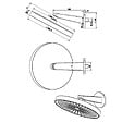 SWISS AQUA TECHNOLOGIES - Douche de tête 1 jet avec bras de douche, diamètre 30 cm, chrome (SATBSHS81SET) - vignette