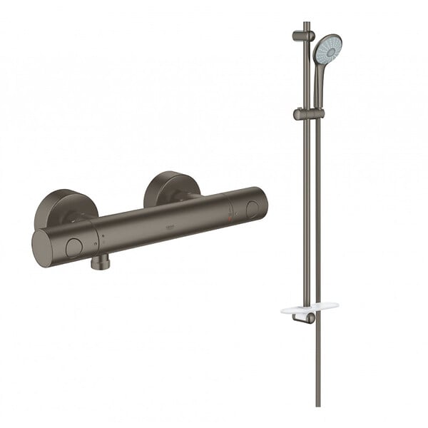 GROHE - Grohe Set Mitigeur + Ensemble de douche Graphite (SetGraphite1) - large