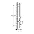 GROHE - Rainshower SmartActive barre de douche 600 mm Ø 22 mm avec tablette porte-savon, chrome (G26602000) - vignette