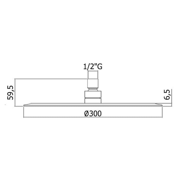OPTIMA - Douche de tête Optima chrome OPB008 - large
