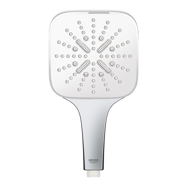 GROHE - Rainshower SmartActive 130 Cube douchette 3 jets, blanc (G26582LS0) - large