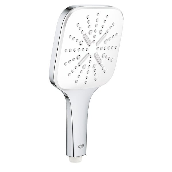 GROHE - Rainshower SmartActive 130 Cube douchette 3 jets, blanc (G26582LS0) - large