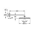 GROHE - Rainshower Mono 310 Ensemble douche de tête et bras 422 mm, 1 jet, cool sunrise brossé (G26558GN0) - vignette